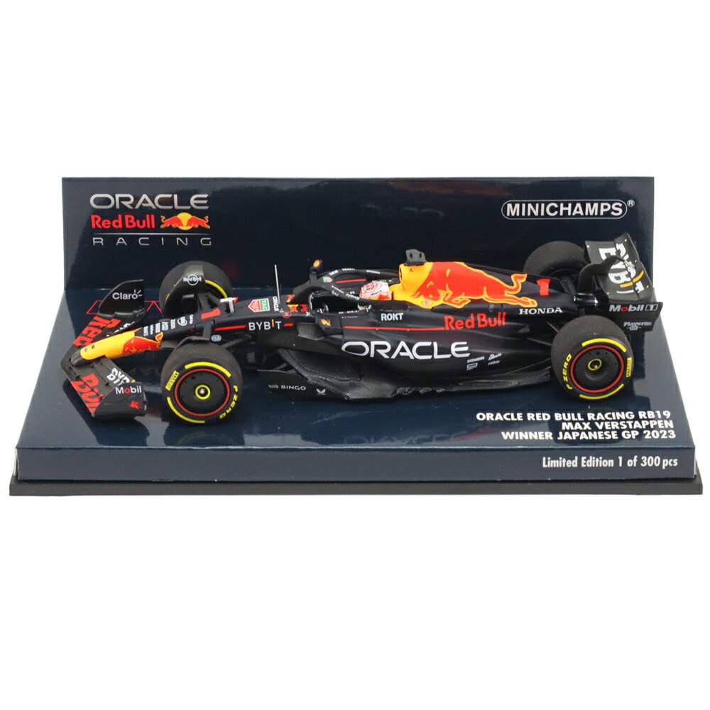 ミニチャンプス 1/43 オラクル レッドブル レーシング RB19 マックス フェルスタッペン 2023年 日本GP 優勝 417231701