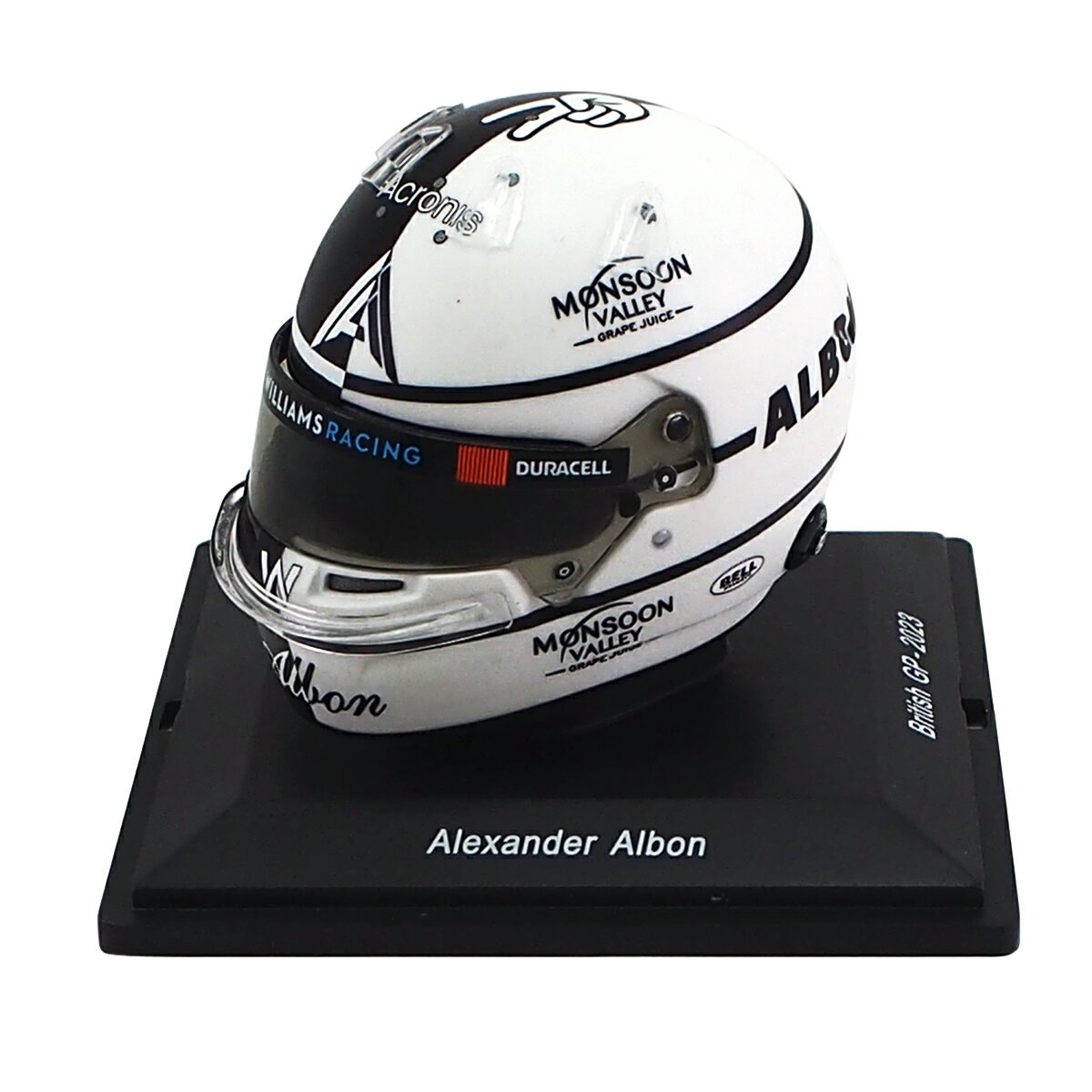 スパーク 1/5 スケール ヘルメット ウィリアムズ レーシング アレクサンダー アルボン 2023年 イギリスGP 仕様5HF099