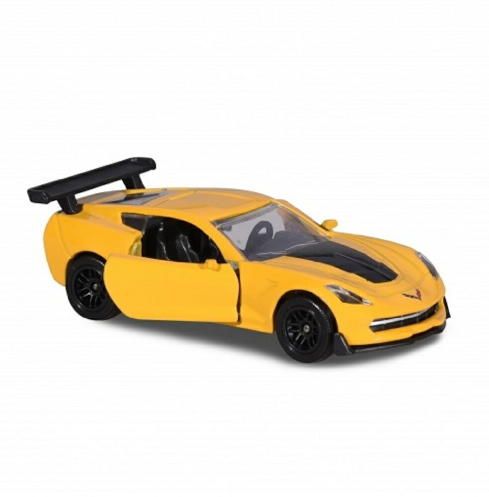 マジョレット 1/64 シボレー コルベット イエロー デカールなし ミニカー Chevrolet Corvette