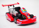 1/20 レーシング ゴーカート プルバック カー / レッド ミニチュア 模型 モデルカー(3)