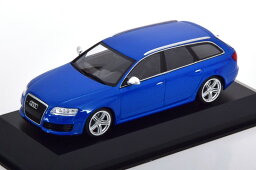 ミニチャンプス 1/43 Audi アウディ RS 6 アバント 2007年式 ブルーメタリック 模型 ミニチュア ミニカー モデルカー 車