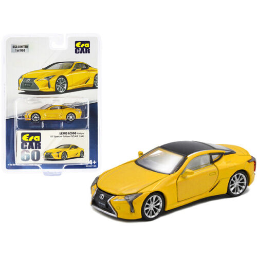 エラカー EraCar 1/64 レクサス lexus LC500 イエロー 黄色 TOYOTA トヨタ 模型 ミニチュア ミニカー