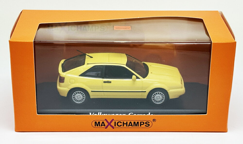 マキシチャンプス 1/43 フォルクスワーゲン VW コラード G60 1990年 / イエロー ミニチュア ミニカー ..