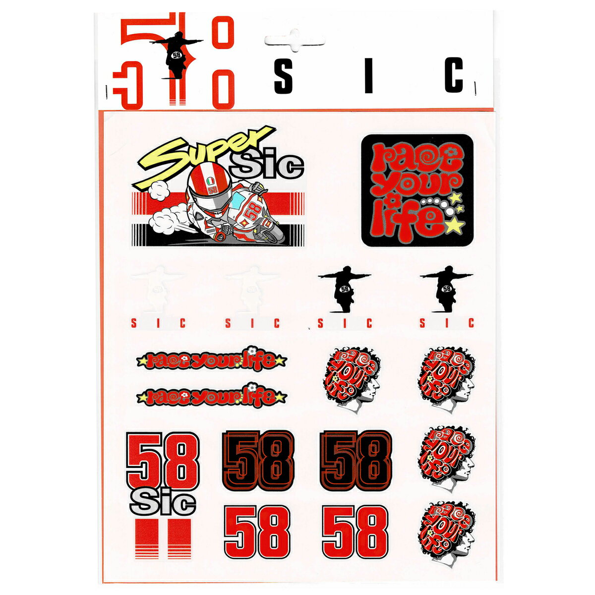 2024 マルコ シモンチェリ Sic58 ビッグ シート ロゴ ステッカー シール MotoGP オフィシャル 公式 グッズ