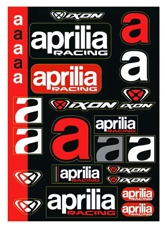 2023 アプリリア Aprilia レーシング チーム オフィシャル ステッカー セット ブラック 公式 MotoGP バイク タシール