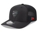 楽天クラブウィナーズDUCATI ドゥカティ NEWERA 9FIFTY ロゴ リップストップ プレカーブ キャップ ブラック 黒 帽子 MotoGP バイク スナップキャップ メッシュ