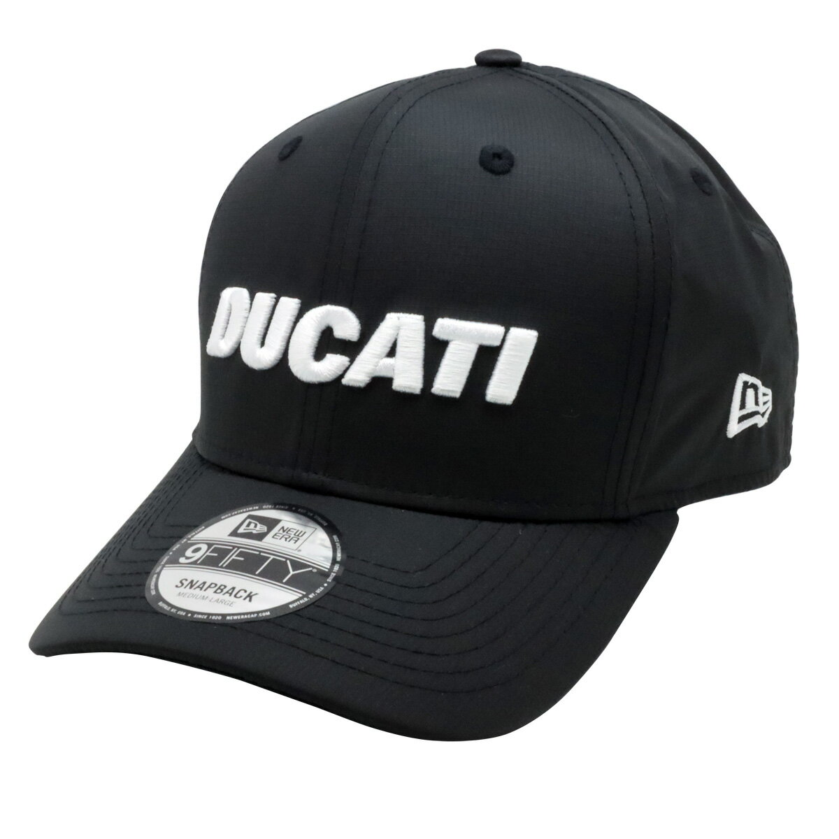 2024 ドゥカティ DUCATI NewEra 9FIFTY リップストップ プレカーブ キャップ ブラック 帽子