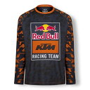 KTM レッドブル レーシング チーム オフィシャル モザイク ロングスリーブ Tシャツ ロンT オレンジ ネイビー バイク RedBull