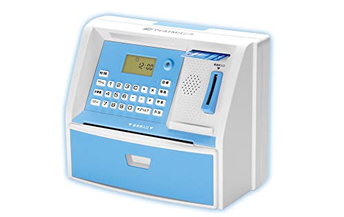 【クーポン配布中】 マイATMバンク ブルー KTAT-010L 貯金箱 自動 おもしろ 音声付きで本物のATMそっくり LITHON ライソン