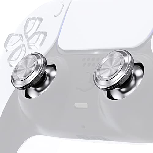 【クーポン配布中】 eXtremeRate カスタムシルバーメタルサムスティック PS5コントローラー用 交換用アルミニウムアナログスティックジョ 【クーポン配布中】 eXtremeRate カスタムシルバーメタルサムスティック PS5コントローラー用 交換用アルミニウムアナログスティックジョ