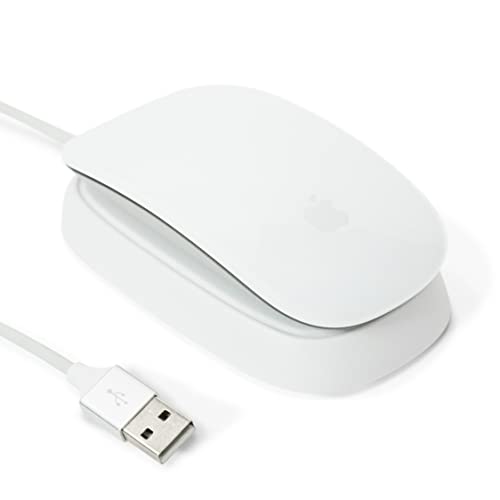 【クーポン配布中】 Ascrono - 充電ステーション Apple Magic Mouse 2対応 - ホワイト - 完璧なアクセサリー 充