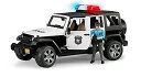 【クーポン配布中】 bruder(ブルーダー) Jeep パトカー フィギュア付き BR02526