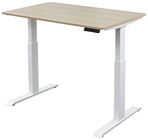 【クーポン配布中】 [山善] 昇降式 パソコンデスク (電動) 幅120cm メモリー機能 衝突検知 2モーター(静音/水平昇降) 奥行70×高さ(3)