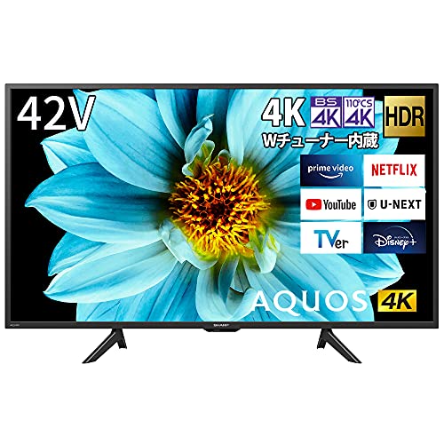 【クーポン配布中】 シャープ 42V型 液晶 テレビ AQUOS 4T-C42DJ1 4K チューナー内蔵 Android TV 2021年モデ