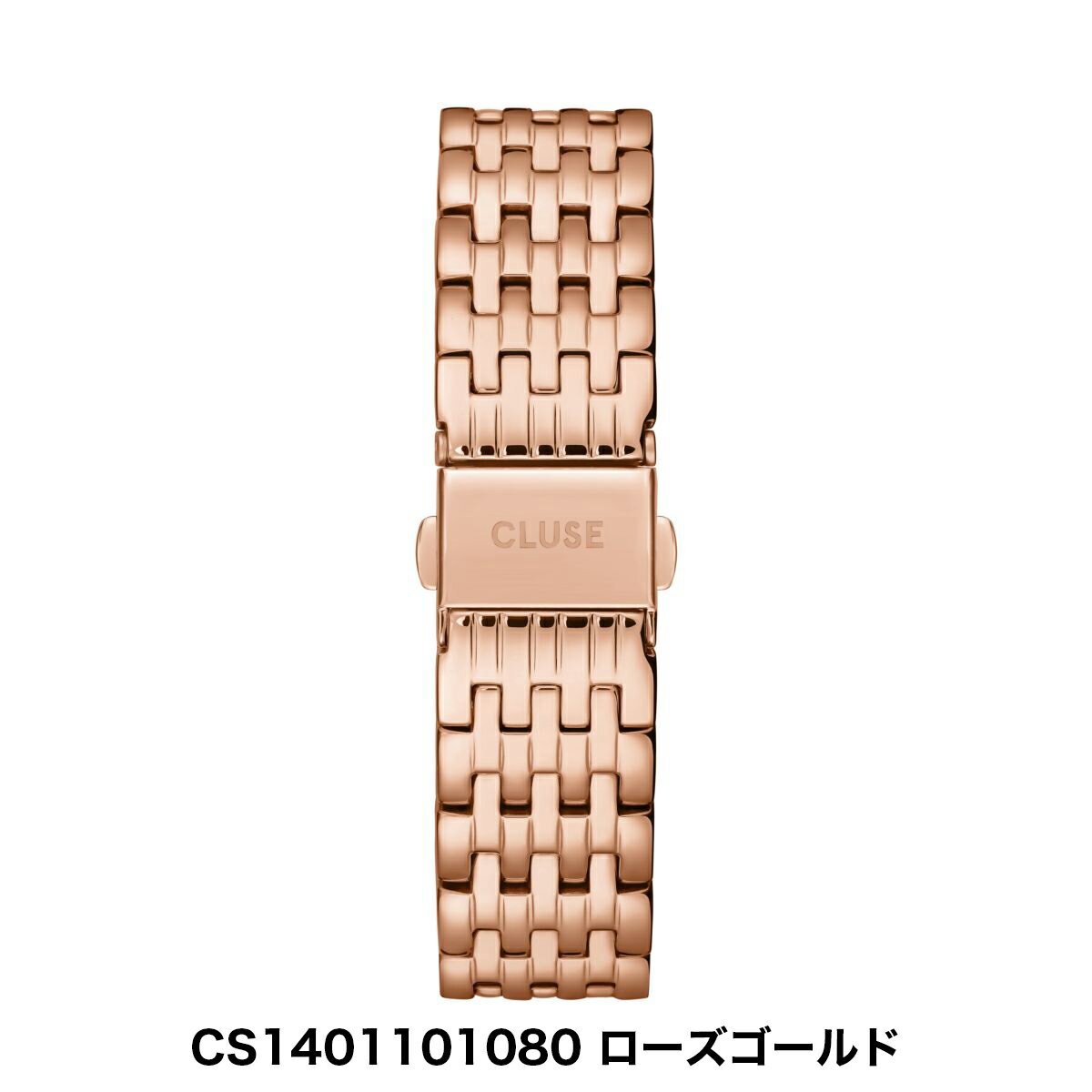 クルース CLUSE 日本公式ストア 18mm ステンレスマルチリンクベルト ゴールド ローズゴールド 替ベルト 替バンド