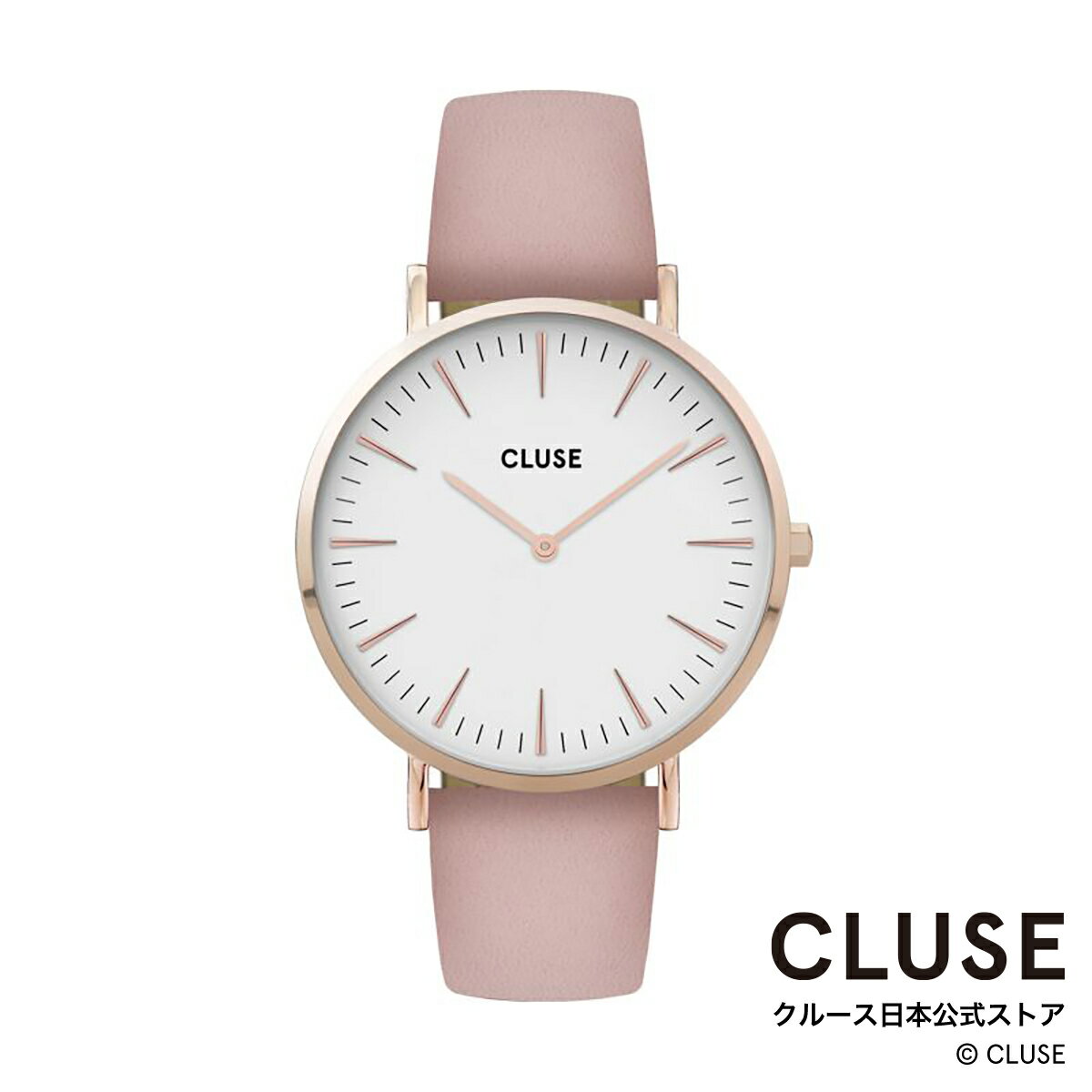 クルース CLUSE 日本公式ストア ボーホーシックレザー ローズゴールド ホワイト ピンク レディース 女性 腕時計 時計 防水 クォーツ
