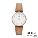 クルース CLUSE 正規品 無料ギフト包装 ラッピング 送料無料 ブランド シンプル ラウンド 丸型 革ベルト 革バンド 本革 文字盤 ホワイト 白