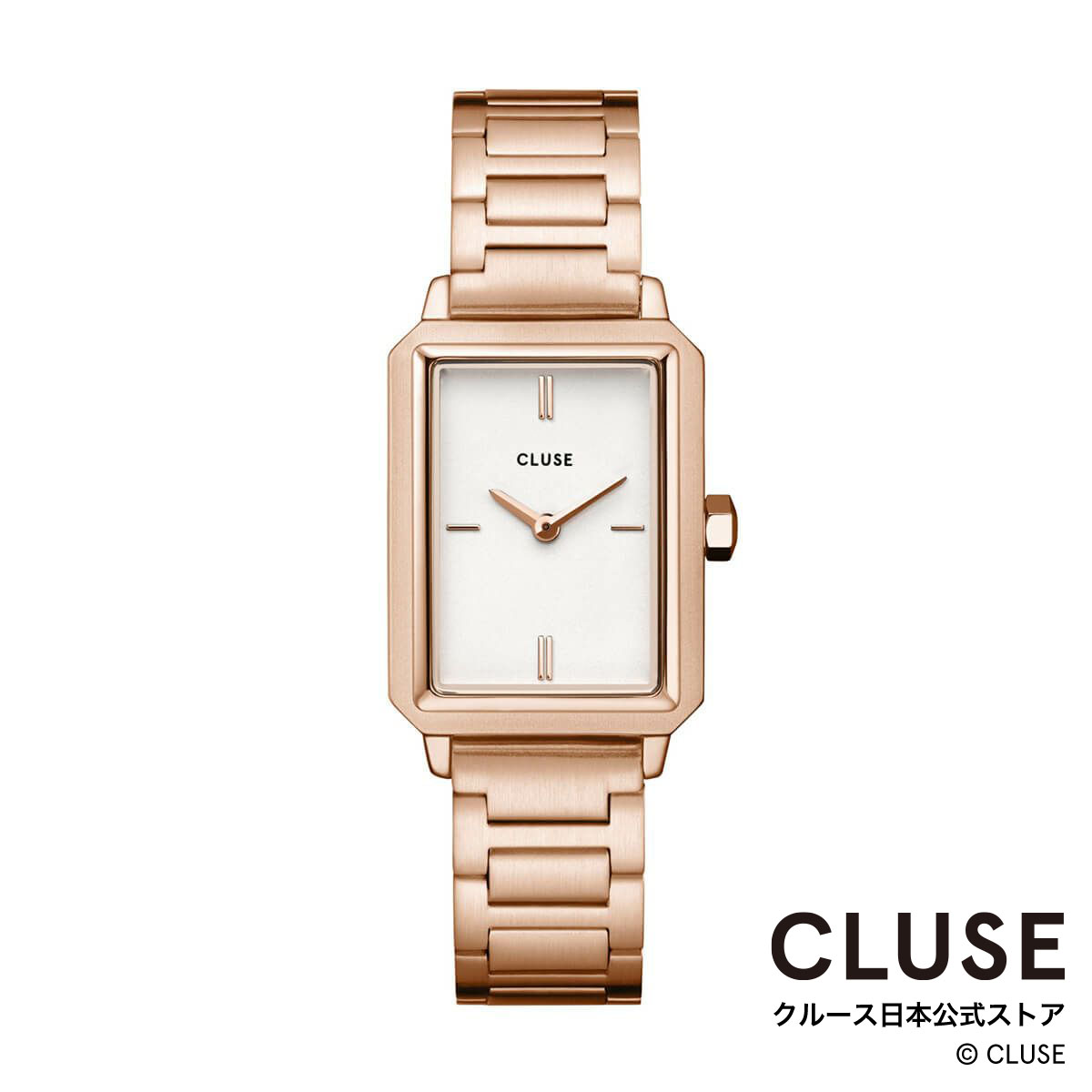 クルース ビジネス腕時計 レディース クルース CLUSE 日本公式ストア フリューレット ホワイト ローズゴールド レディース 女性 腕時計 時計 防水 クォーツ