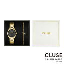 クルース CLUSE 日本公式ストア フェローチェミニ ブラック ゴールド ステンレススチールベルト ゴールド チェーンブレスレット ギフトボックス レディース 女性 腕時計 時計 防水 クォーツ(2)