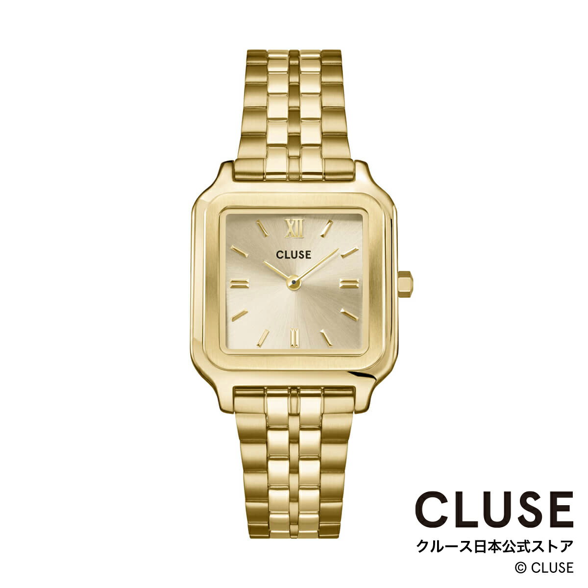 クルース ビジネス腕時計 レディース クルース CLUSE 日本公式ストア グラシューズ シャンパンゴールド ステンレスベルト レディース 女性 腕時計 時計 防水 クォーツ