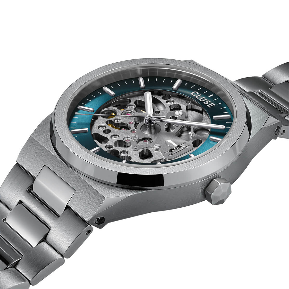 クルース CLUSE 日本公式ストア ヴィグルー オートマティック ブルー / シルバー メンズ レディース 男性 女性 ペアウォッチ 腕時計 時計 防水 クォーツ