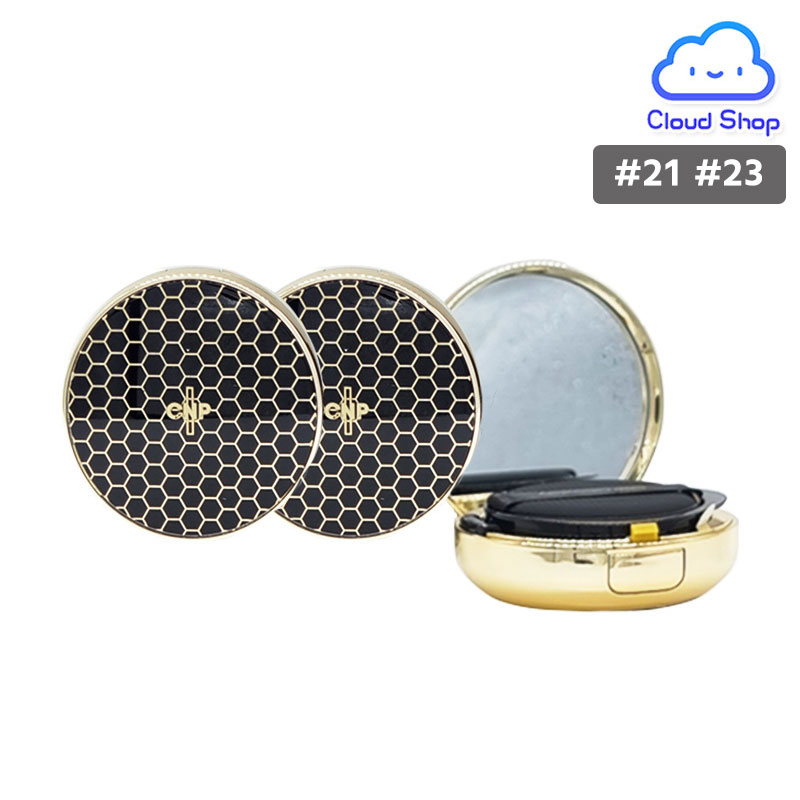 本品+リフィル★CNP プロポリス アンプルインクッション #21 #23 (Propolis Ampoule In Cushion #21 #23) クッションファンデーション ファンデーション クッション ゴールド 肌荒れ 保湿 栄養 ツヤ チャアンドパク エナジー アンプル 韓国コスメ【海外通販】のサムネイル