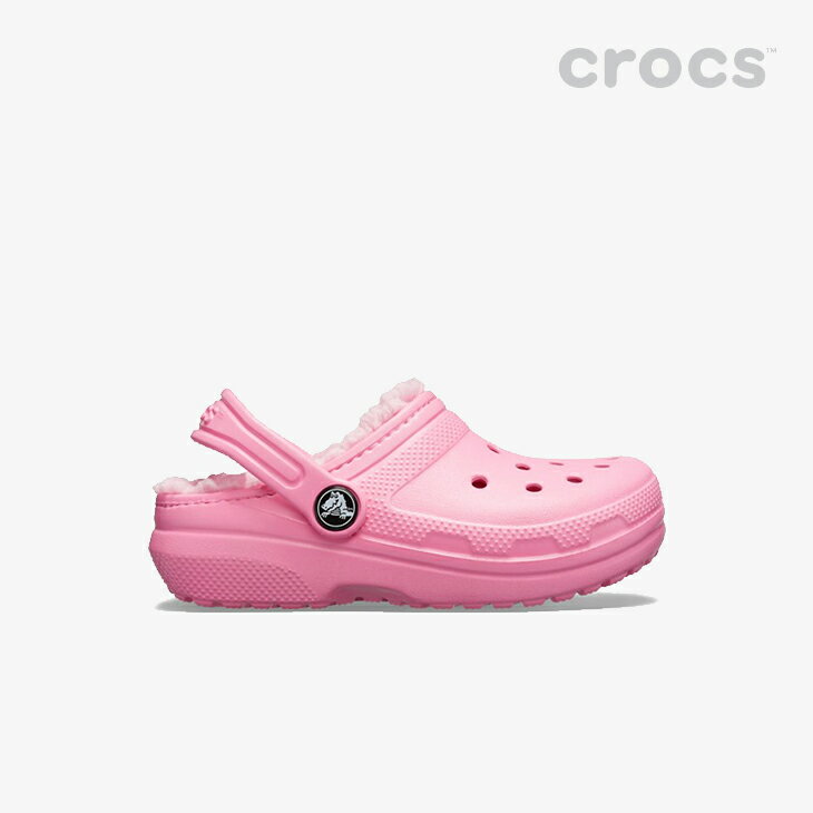 ・クロックス ボア《キッズ》クラシック ラインド クロッグ/ピンク レモネードxピンクレモネード/ CROCS/Classic Lined Clog/Pink LemonadexPink Lemonade ｜