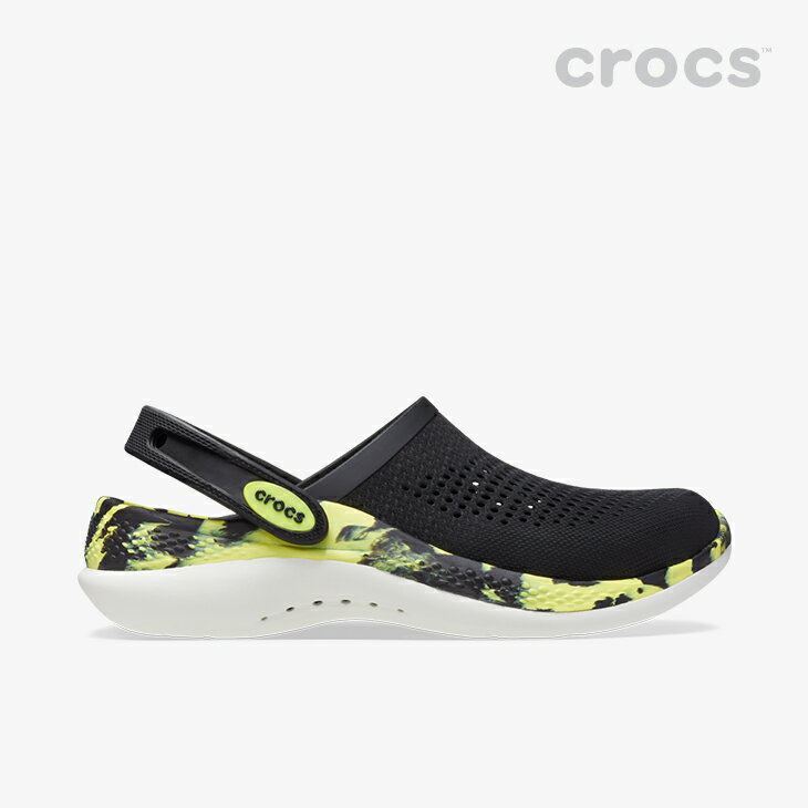 ・クロックス《ユニセックス》ライトライド 360 マーブル クロッグ/ブラックxシトラス/ CROCS/LiteRide 360 Marbled Clog/BlackxCitrus #