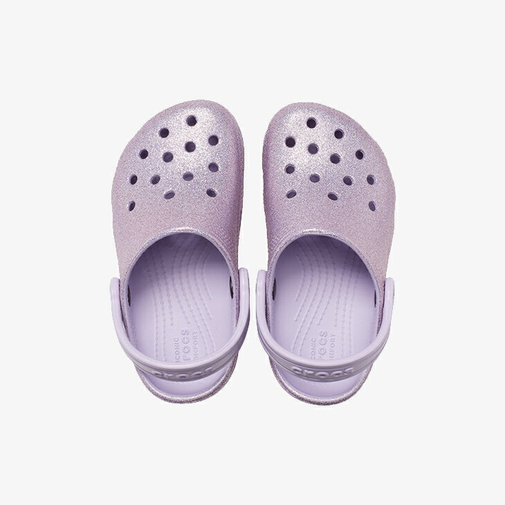 ・クロックス《キッズ》クラシック グリッター クロッグ/ラベンダー/ CROCS/K Classic Glitter Clog T/Lavender #