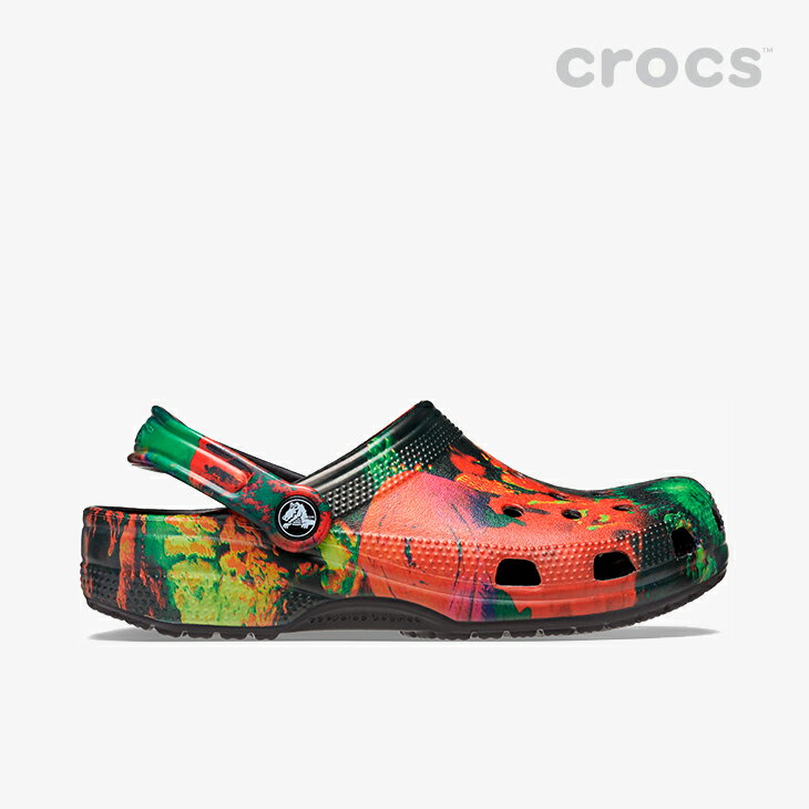 ・クロックス《ユニセックス》 クラシック サイバー ビーチ クロッグ/マルチ/ブラック/ CROCS/Classic Cyber Beach Clog/Multi/Black