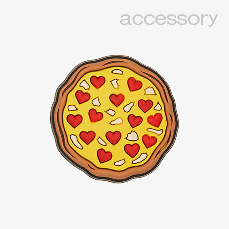 シューズ アクセサリー_55 《チャーム》ラブ ピザ// JIBBITZ/Love Pizza