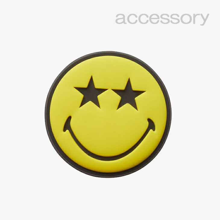 シューズ アクセサリー_228 《チャーム》スマイリー ブランド スターアイズ// JIBBITZ/Smiley Brand Star Eyes 1