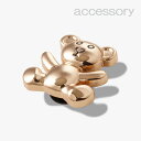 シューズ アクセサリー_1009 《クロックス チャーム》 Gold Teddy Bear #10011085