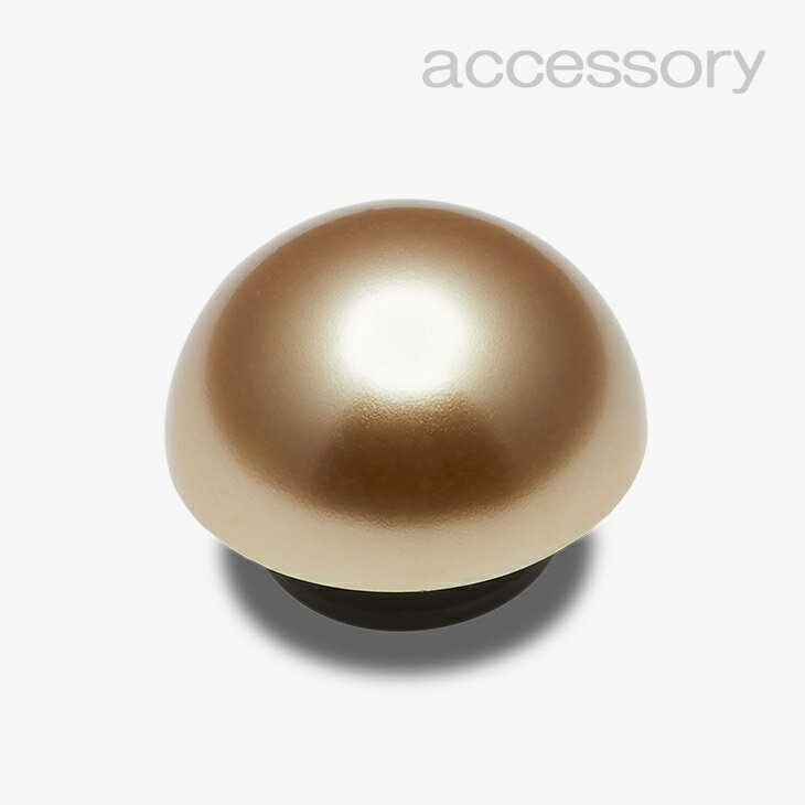 シューズ アクセサリー_1011 《クロックス チャーム》 Gold Pearl Dome #10012313