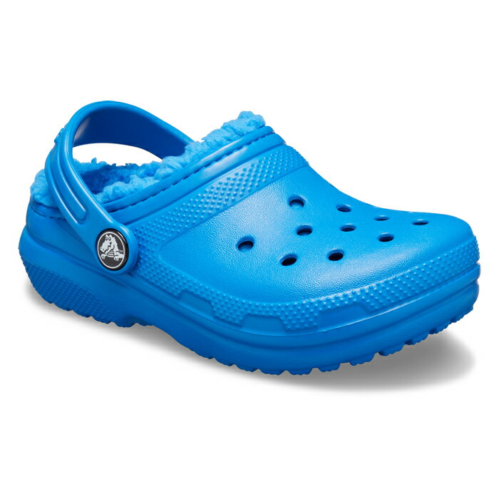 ・クロックス ボア《キッズ》クラシック ラインド クロッグ /ブライト コバルトxブライトコバルト/ CROCS/Classic Lined Clog/Bright CobaltxBright Cobalt ｜**