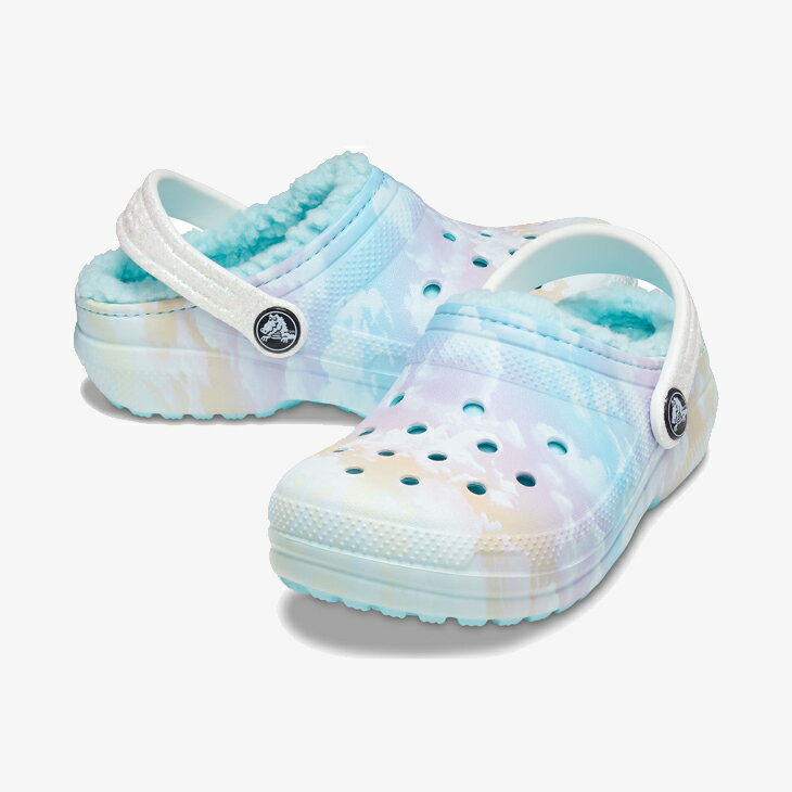 ・クロックス ボア《キッズ》クラシック ラインド アウト オブ ディス ワールド クロッグ/マルチ/ CROCS/K Classic Lined Out Of This World Clog/Multi #**