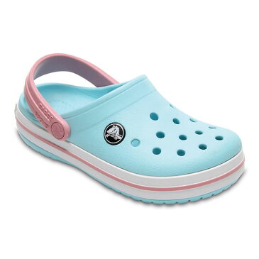 ・CROCS【クロックス】Crocband Kids/ クロックバンド キッズ/ アイスブルー×ホワイト｜※※ ボーイズ ガールズ サンダル サボ ビーチサンダル