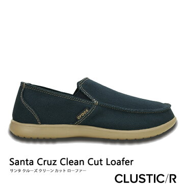 ・クロックス《メンズ》サンタ クルーズ クリーン カット ローファー/ネイビーxタンブルウィード/ CROCS/Santa Cruz Clean Cut Loafer/NavyxTumbleweed #