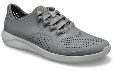 ▲￥3480 送料無料▼ CROCS【クロックス】LiteRide Pacer M/ ライトライド ペイサー メンズ/ チャコール×ライトグレー｜メンズ スニーカー スリッポン