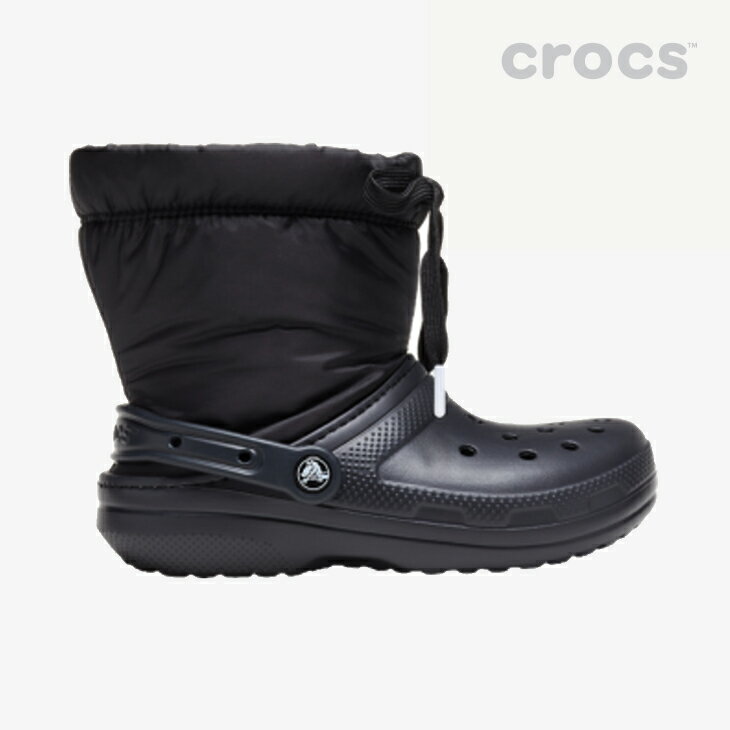 ・クロックス ボア《ユニセックス》クラシック ラインド ネオ パフ ブーツ/ブラックxブラック/ CROCS/Classic Lined Neo Puff Boot/BlackxBlack #**