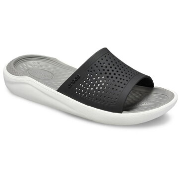 ▲￥3480 送料無料▼ CROCS【クロックス】LiteRide Slide/ ライトライド スライド/ ブラック×スモーク｜メンズ レディース サンダル スポーツサンダル オフィス スリッパ シャワーサンダル ビーチサンダル リカバリーシューズ