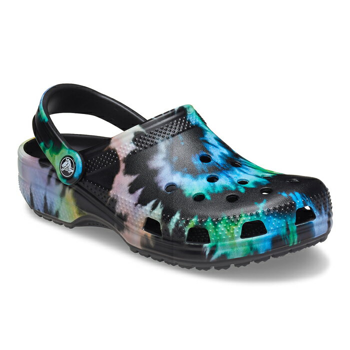 ・クロックス《ユニセックス》クラシック タイダイ グラフィック クロッグ/マルチ ブラックxブラック/ CROCS/Classic Tie-Dye Graphic Clog/Multi BlackxBlack #