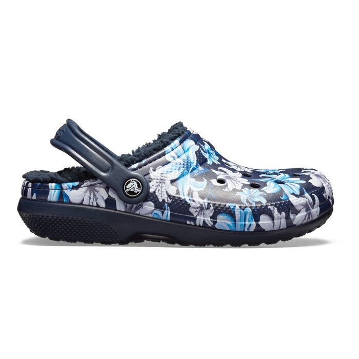 ・クロックス《ユニセックス》クラシック ラインド グラフィック 2.0 クロッグ/ラベンダーxネイビー/ CROCS/Classic Lined Graphic 2.0 Clog/LavenderxNavy ｜