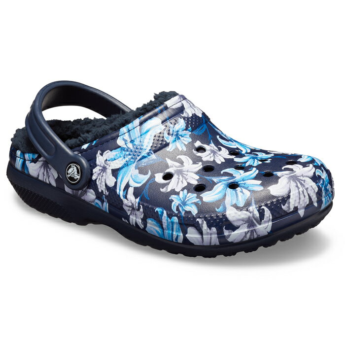 ・クロックス《ユニセックス》クラシック ラインド グラフィック 2.0 クロッグ/ラベンダーxネイビー/ CROCS/Classic Lined Graphic 2.0 Clog/LavenderxNavy ｜