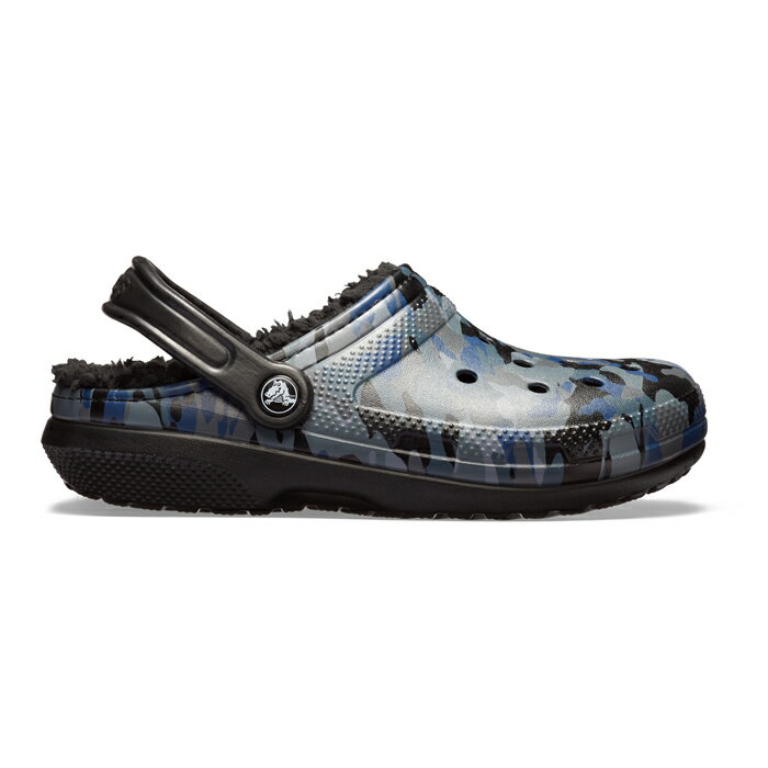 ・クロックス《ユニセックス》クラシック ラインド グラフィック 2.0 クロッグ/カモxブラック/ CROCS/Classic Lined Graphic 2.0 Clog/CamoxBlack ｜