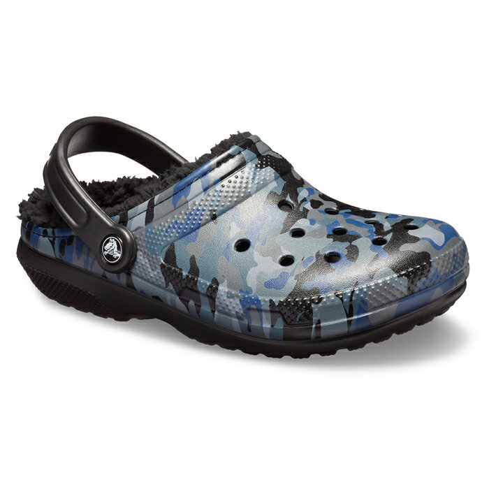・クロックス《ユニセックス》クラシック ラインド グラフィック 2.0 クロッグ/カモxブラック/ CROCS/Classic Lined Graphic 2.0 Clog/CamoxBlack ｜