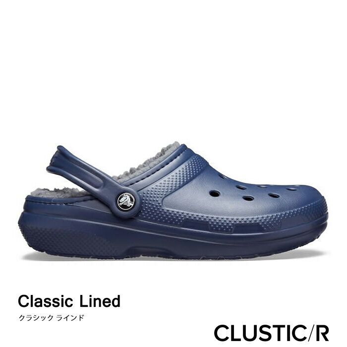 ・クロックス ボア《ユニセックス》クラシック ラインド クロッグ/ネイビーxチャコール/ CROCS/Classic Lined Clog/NavyxCharcoal ｜