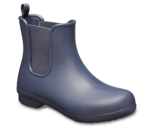 ..▼-35% CROCS【クロックス】Freesail Chelsea Boot Ws/ フリーセイル チェルシー ブーツ ウィメンズ/ ネイビー×ネイビー｜レインブーツ レインシューズ 長靴 ショートブーツ レディース