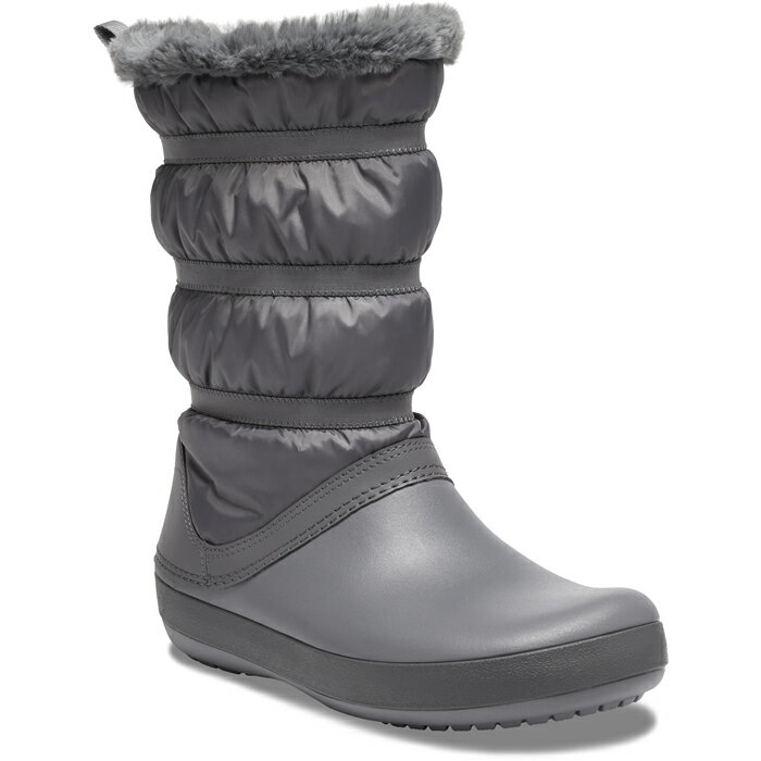 ・クロックス《レディース》クロックバンド ウィンター ブーツ /チャコール/ CROCS/Crocband Winter Boot/Charcoal ｜**