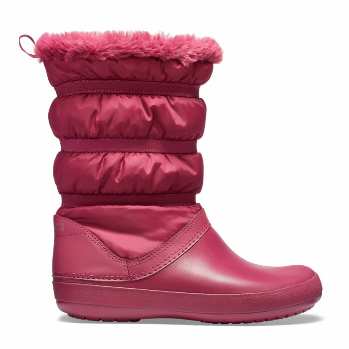 ・クロックス《レディース》クロックバンド ウィンター ブーツ/ポメグラネイト/ CROCS/Crocband Winter Boot/Pomegranate ｜**